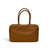 Miu Miu Large Beau Bag Calfskin Brown