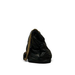 Saint Medium Laurent Loulou Puffer Bag Lambskin Black