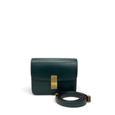 Celine Teen Classic Box Bag Calfskin Dark Green