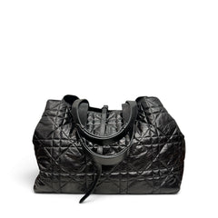 Dior Large Toujours Bag Crinkled Calfskin Black