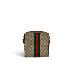 Gucci GG Supreme Monogram Web Small Ophidia Messenger Bag Brown