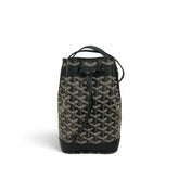 Goyard Petit Flot Bucket Bag Goyardline Canvas Black