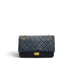 Chanel Large Reissue 2.55 Handbag Navy GHW