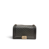 Chanel Medium Boy Bag Lambskin Black SHW