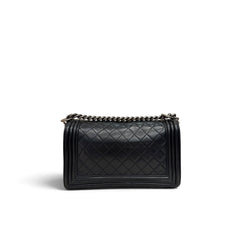 Chanel Medium Boy Bag Lambskin Black SHW