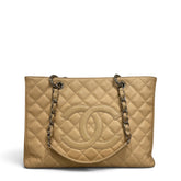 Chanel Grand Shopping Tote GST Caviar Beige