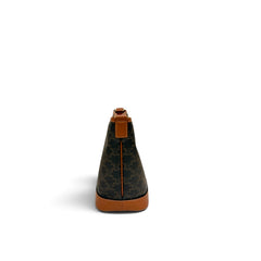 Celine Small Bucket Triomphe Canvas / Calfskin Tan