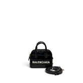 Balenciaga Mini Ville Top Handle Bag Crocodile Embossed