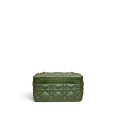 Dior Medium Caro Bag Calfskin Green GHW