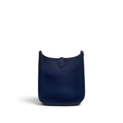 Hermes Mini Evelyne Clemence Blue Indigo STAMP Y