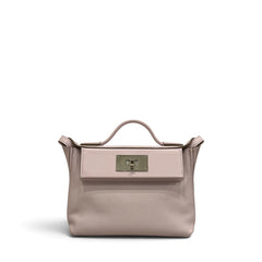 Hermes Mini 24/24 Evercolor / Swift Mauve Pale STAMP B