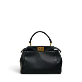Fendi Mini Peekaboo Calfskin Black