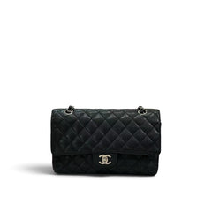 Chanel Medium Classic Flap Caviar Black SHW