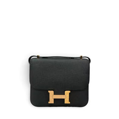 Hermes Mini Constance Epsom Noir STAMP K