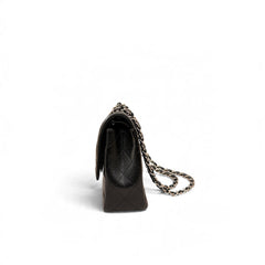 Chanel Medium Double Classic Flap Bag Caviar SHW