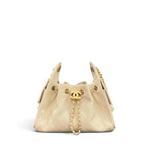 Chanel Mini 25 Bag Caviar Beige GHW (Microchip)