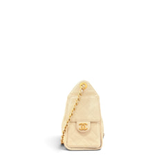 Chanel Mini 25 Bag Caviar Beige GHW (Microchip)