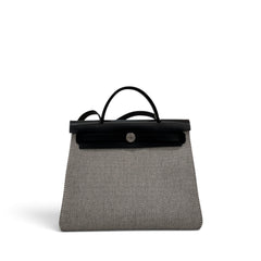 Hermes Herbag 31 Ecru / Black STAMP B