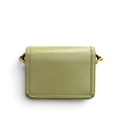 YSL Saint Laurent Small Solferino Satchel Bag Calfskin Light Sage