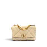 Chanel Medium 19 Bag Lambskin White