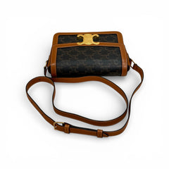 Celine Triomphe Crossbody Teen Bag Tan