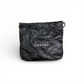 Chanel Small 22 Bag Shiny Calfskin Black (Microchip)