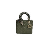 Dior Small Lady Dior Lambskin Green