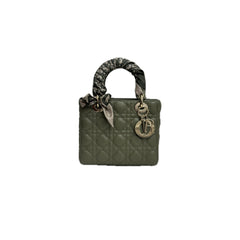 Dior Small Lady Dior Lambskin Green
