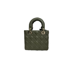 Dior Small Lady Dior Lambskin Green