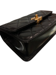 Chanel Double Pearl Crush Bag Lambskin Black (Microchip)