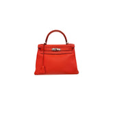 Hermes Kelly 28 Togo Red SQUARE Q