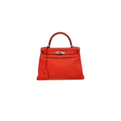 Hermes Kelly 28 Togo Red SQUARE Q