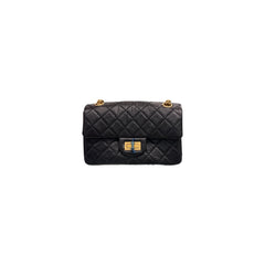Chanel Mini 2.55 Bag Aged Calfskin Black (Microchip)