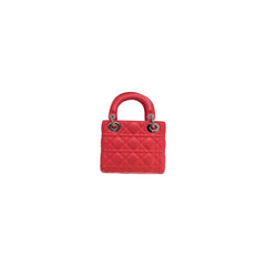 Dior Mini Lady Dior Lambskin Red