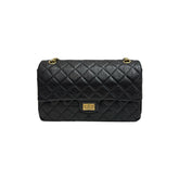Chanel Medium 2.55 Handbag Aged Calfskin Black