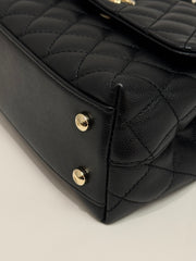 Chanel Small Coco Handle Caviar Black (Microchip)