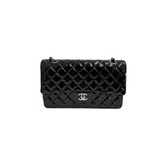 Chanel Medium Double Flap Patent Black