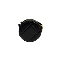 Chanel 19 Round Clutch With Chain Lambskin Black