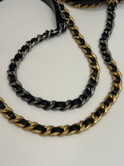 Chanel 19 Round Clutch With Chain Lambskin Black