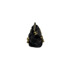Chanel Rodeo Drive Hobo Tote Bag Calfskin Black