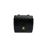 Chanel Retro Classic Square Large Flap Bag Goatskin Black (Microchip)
