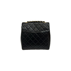 Chanel Retro Classic Square Large Flap Bag Goatskin Black (Microchip)