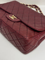Chanel Jumbo Classic Double Flap Bag Lambskin Rouge