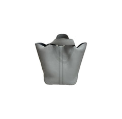 Hermes Picotin 18 Clemence Blue Pale STAMP W