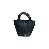 Hermes Picotin 18 Clemence Dark Green STAMP Z