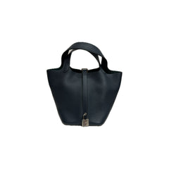 Hermes Picotin 18 Clemence Dark Green STAMP Z