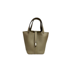 Hermes Picotin 18 Clemence Beige Marfa STAMP B