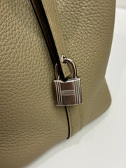 Hermes Picotin 18 Clemence Beige Marfa STAMP B
