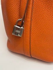 Hermes Picotin 18 Clemence Orange STAMP X