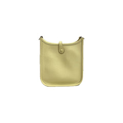 Hermes Mini Evelyne Clemence Jaune Milton STAMP W